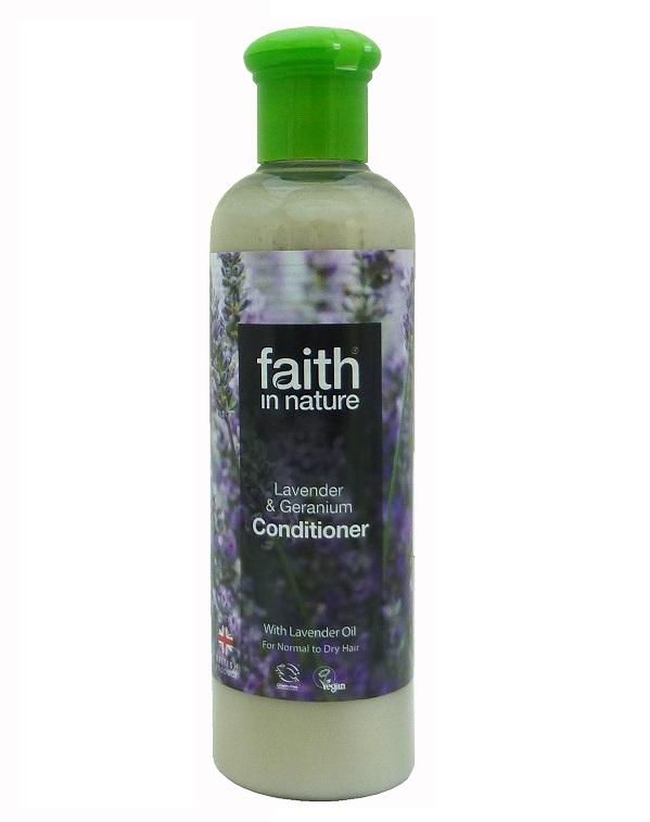 Кондиционер для волос Faith in nature с маслами Лаванды, Герани и Чайного дерева 250 мл